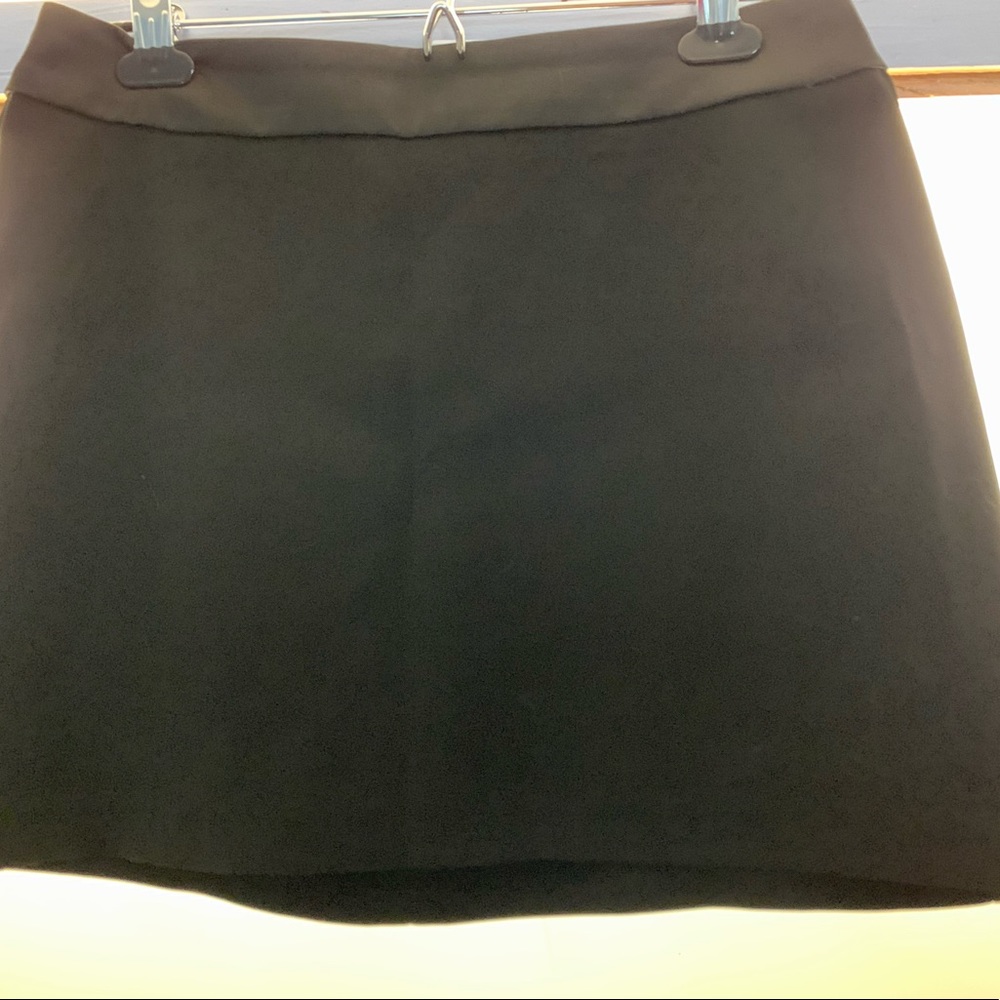 Short black garage skirt